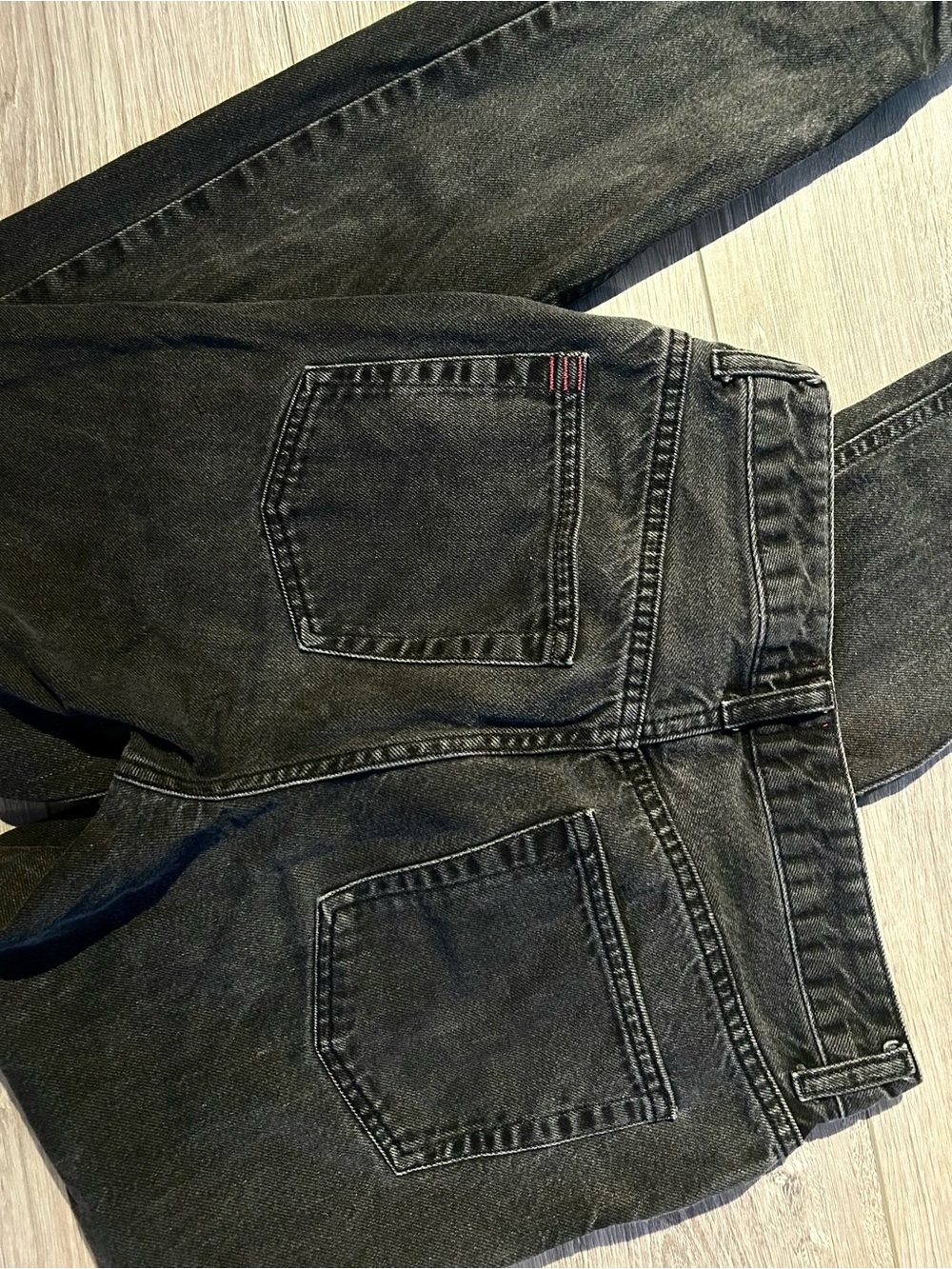 BDG Washed Black High Rise Mom Jeans - Picture 2 of 5